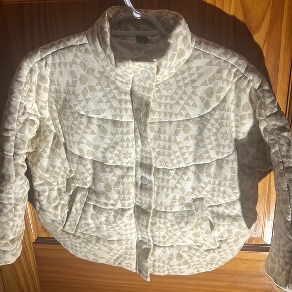 Tea Collection Kids Jacket 8-10 Winter Warm Casual Large Outdoors Geometric - Picture 1 of 3